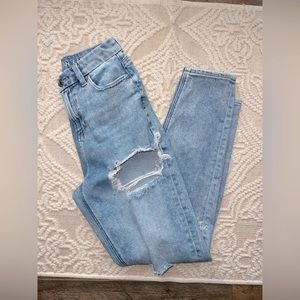 American Eagle curvy mom jean  size 0 long